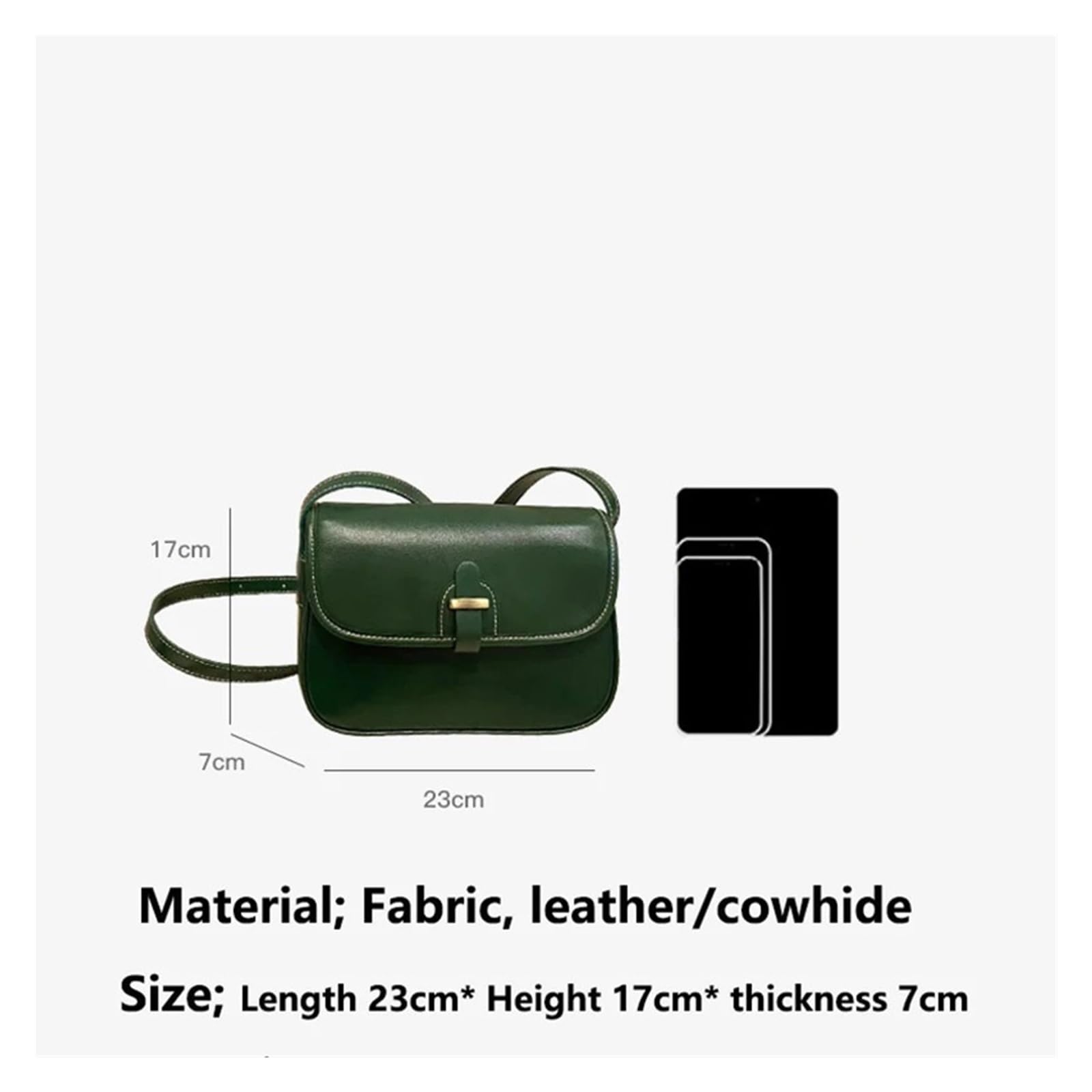 Bolso De Mujer De Cuero Bolso Oblicuo Bolso De Hombro Bolso Cuadrado Pequeño Vintage Adecuado para Viajar, Fiesta, Trabajo(Dark Brown)