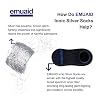 EMUAIDMAX Nail Fungus Travel Companion - EMUAIDMAX Maximum Strength 0.5oz with Silver Ionic Socks is Suitable for Nail Fungus and Athletes Foot