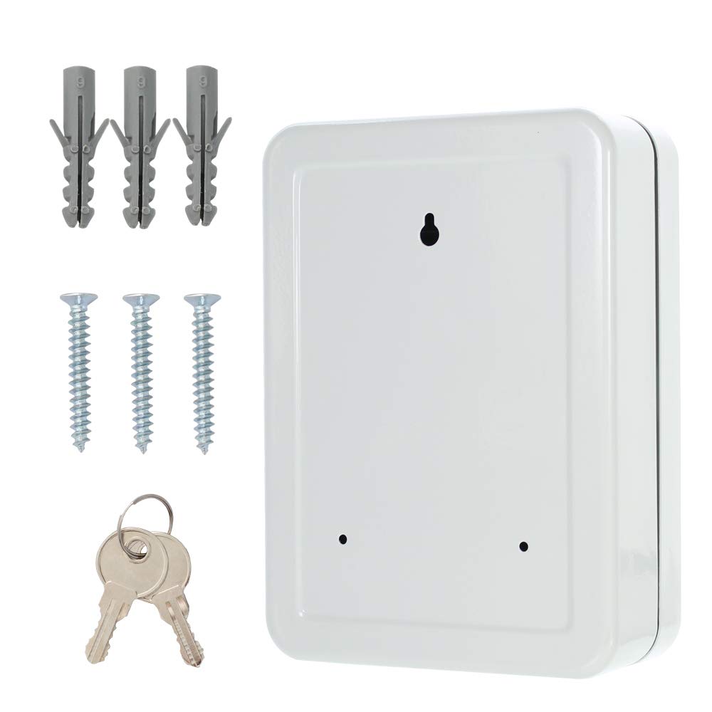 Rottner 3122 SK20 Armoire à clés avec crochets réglables pour 20 clés Blanc