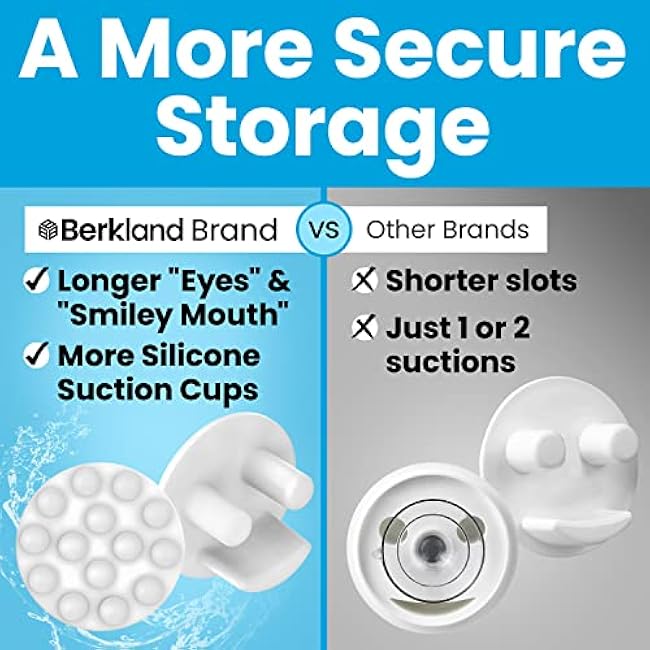 Berkland Smiley Scrub Sponge Holder with 14 Suction Cups for Superior Stick Kitchen Sink Scrub Caddy for Happy Daddy Face Sponge