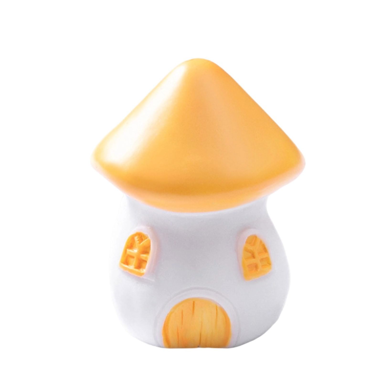 YROHGKPN Creative House Figurine Decors Mushroom Collectible Figurines Funny Resin Ornaments Collectible Figurine Resin Garden Statues