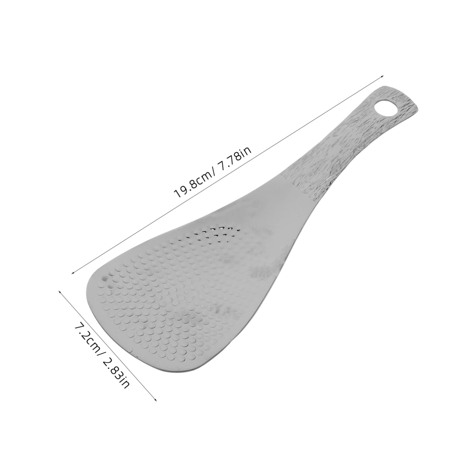 Luxshiny Stainless Steel Rice Serving Spoon with Mirror Finish Nonstick Hammered Texture for Easy Cleaning Large Capacity for Home Kitchen and Restaurant Use