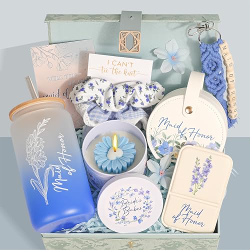 pengtai Maid of Honor Proposal Gifts,Wedding Bachelorette Party Will You Be My Maid of Honor Glass...