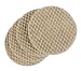 DURA-GRIP Heavy Duty 3" Round, 3/8" Thick Non-Slip Rubber (No Glue or Nails) Furniture Floor Pads, Protectors-Set of 4