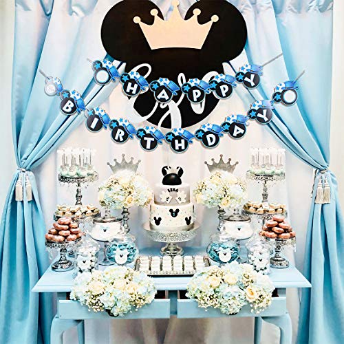 Decoraciones Cumpleanos Mickey Mouse Azul Para Ninos