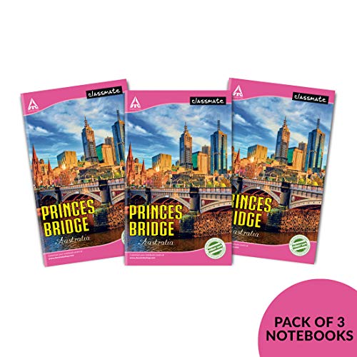 Image of Classmate Long Book - Unruled, 160 Pages, Pack Of 3 & Long Book - Single Line, 140 Pages, Pack Of 3 & Long Book - Single Line, 172 Pages, Pack Of 3