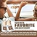 C Classy Car Air Freshener Hanging 2 Pack, Mahogany Teakwood Essential Oil Diffuser for Cars, Cute Car Accessories, Long-Lasting Fragrance, C ar Air Fresheners for Women & Men Gift, Made in USA