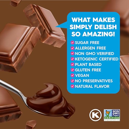 Image of Simply Desserts Chocolate Instant Pudding, Sugar-Free, 6-Pack - Healthy Dessert, Keto Snacks, Vegan & Diabetic-Friendly, Kosher, 1.7 Oz Ea