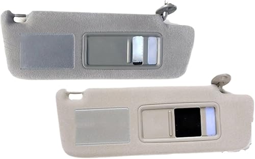 Visera solar con lámpara lateral para el lado del conductor o del pasajero compatible con Toyota Land Cruiser J12 2002-2008 2009 Prado LC120