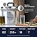 All American 1930: 21.5qt Pressure Cooker/Canner (The 921) - Exclusive Metal-to-Metal Sealing System - Easy to Open & Close - Suitable for Gas, Electric, or Flat Top Stoves - Made in the USA