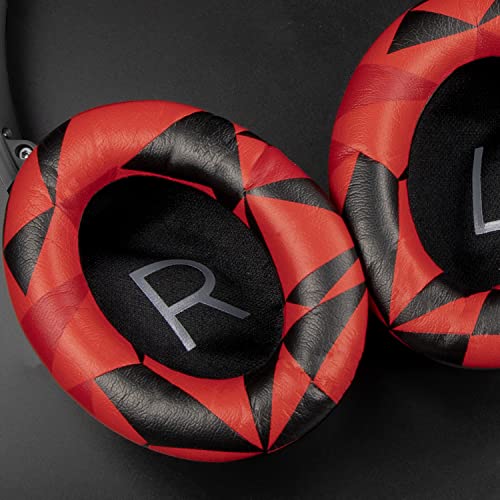 Image of SOULWIT Earpads Replacement for Bose QuietComfort 45 (QC45) /QuietComfort SE (QC SE) /New Quiet Comfort Wireless Over-Ear Headphones, Ear Pads Cushions with Softer Protein Leather - Red Storm