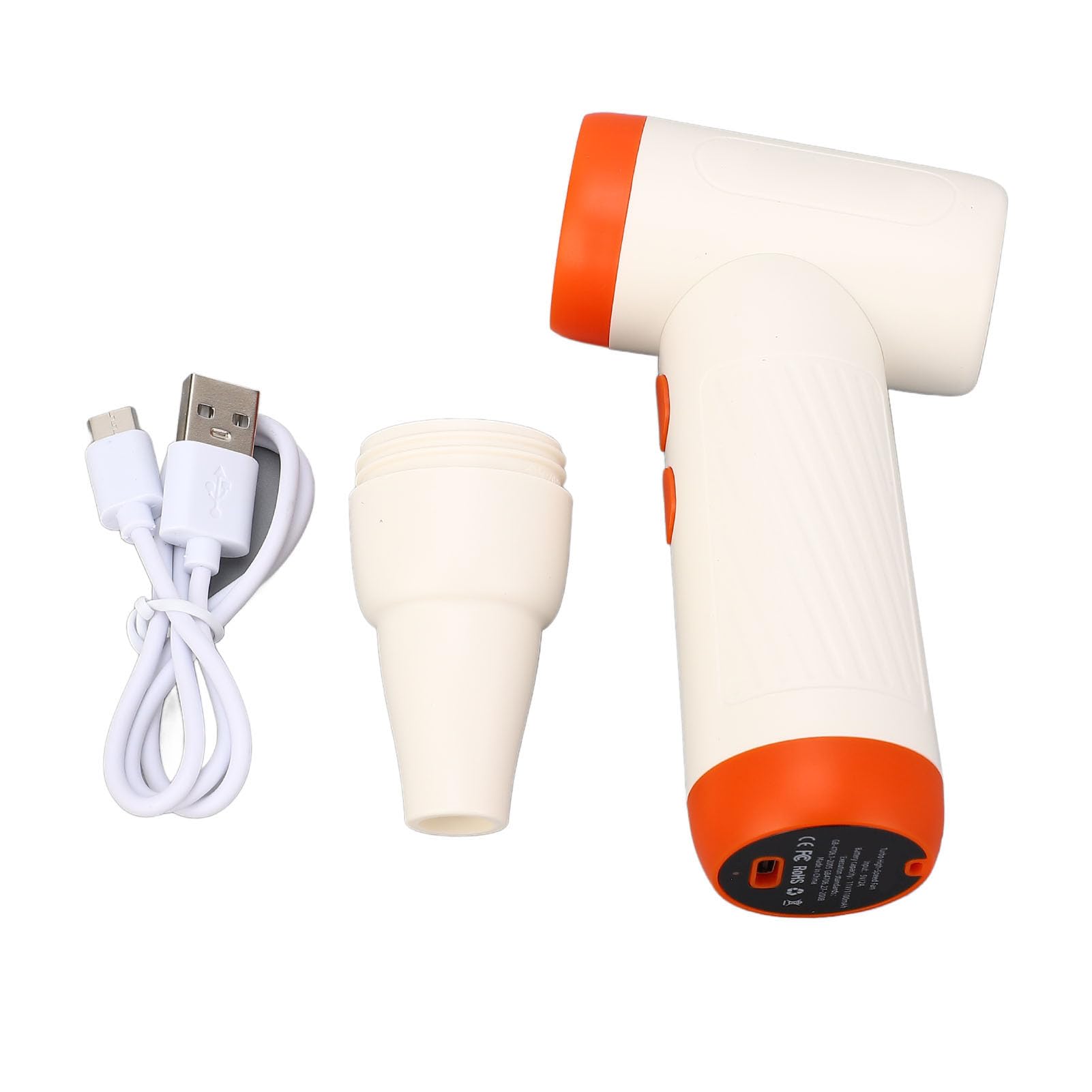 Kadimendium Soplador de Aire Portátil de Alta Velocidad, 130000RPM, Plumero de Aire Comprimido Multifuncional para el Hogar, Oficina, Coche, Material ABS