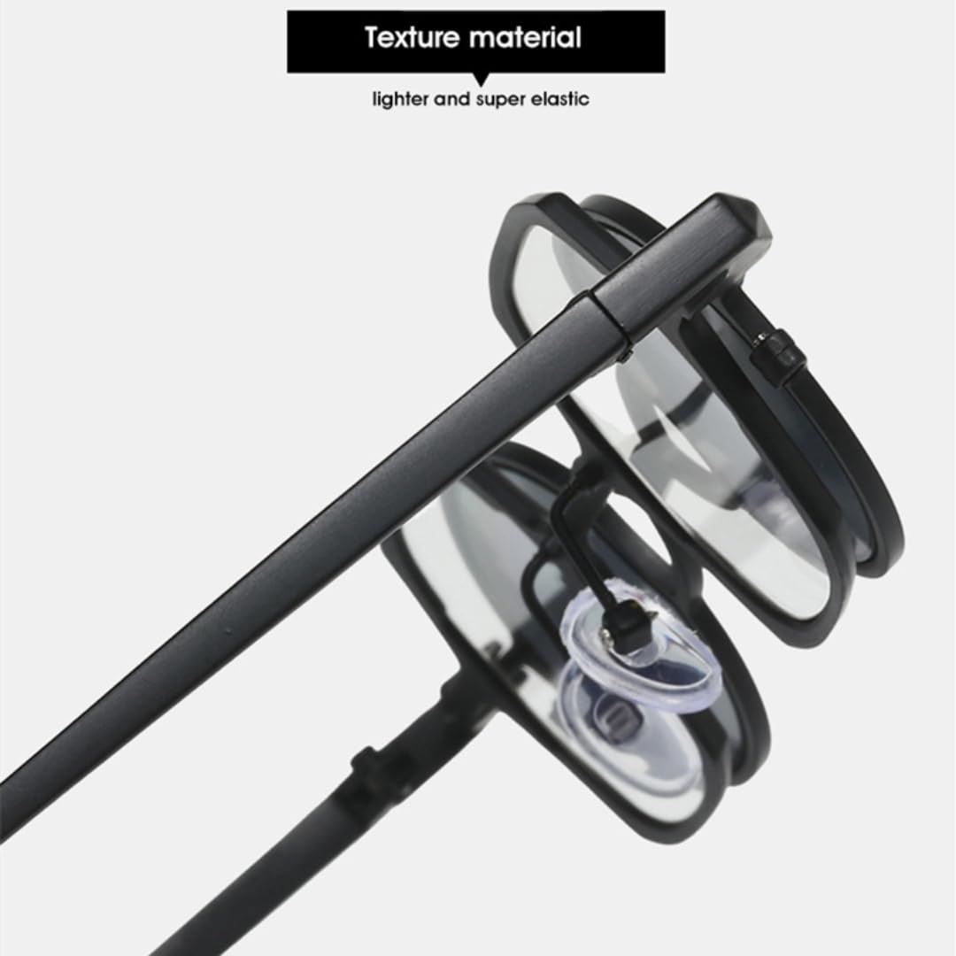 Gafas de sol metálicas con lentes redondas desmontables, estilo espejo, protección UV400.
