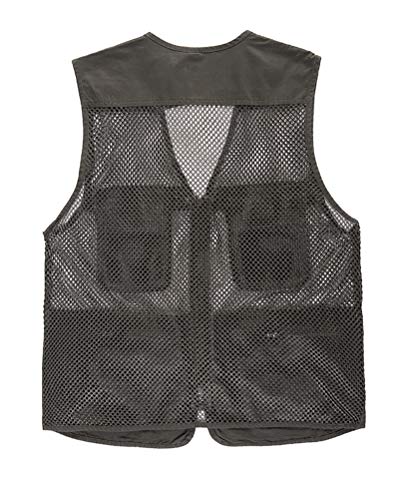 Daoba Sommer Outdoor Sport Weste Mesh Atmungsaktiv Safari Weste Mit Vielen Taschen Für Jagd Angeln Camping (Picture, EU M (Asia L))