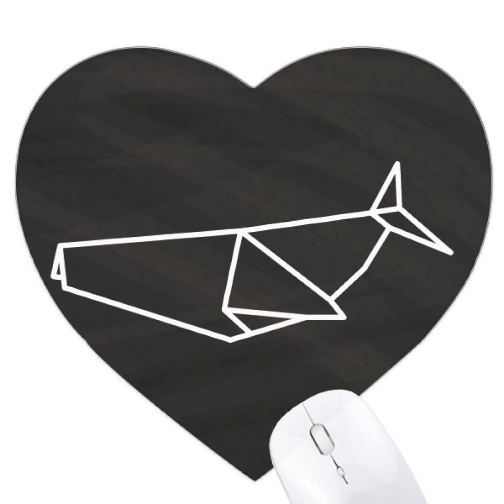 Origami requin forme géométrique tapis de souris de haute précision - 5