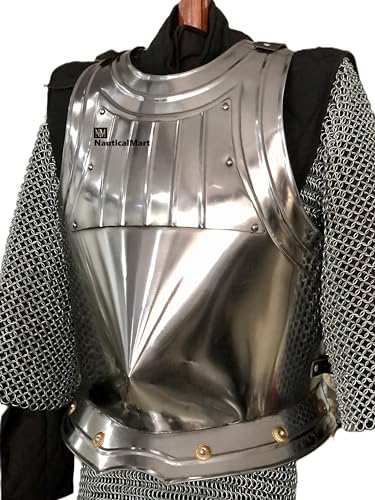 NauticalMart Medieval Breastplate Chestplate Custom Steel Wearable Knight Body Armor Cuirass Halloween Costume (Only Cuirass)