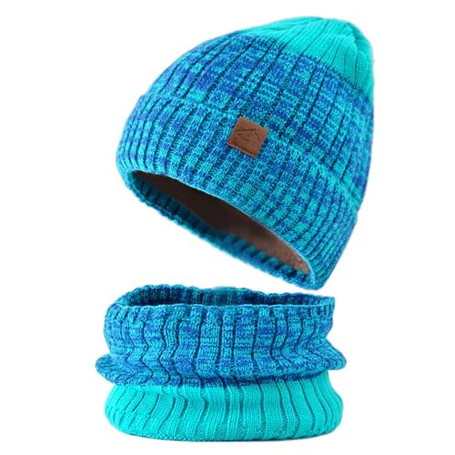 Sonnena Calentar Beanie Sombrero Gorras y Bufanda de Suave Invierno para Mujer Conjunto Set de Bufanda y Gorro de Punto Corriendo Bicicleta Excursionismo Deportes