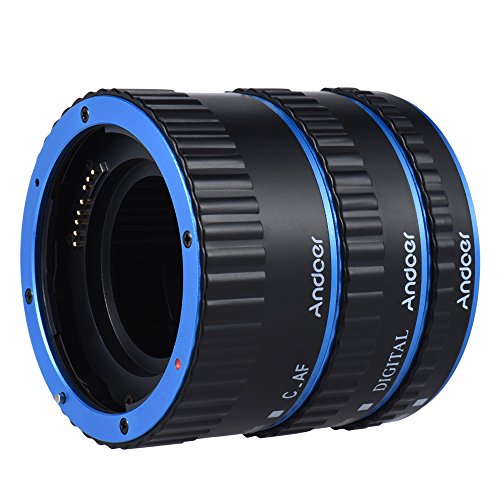 Andoer Metal TTL AF Macro Extension Tube Ring Auto Focus Colorful for Canon