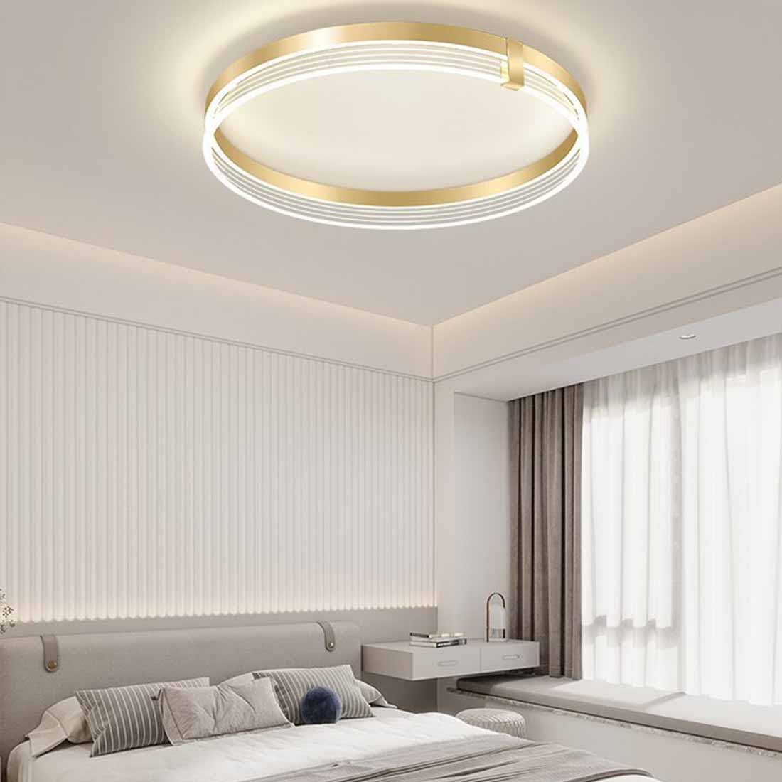 Éclairage moderne avec cristaux dorés haut de gamme 60cm