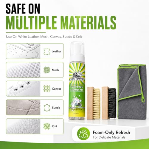 Kit limpiador para zapatillas con 2 cepillos y toalla miniatura 6