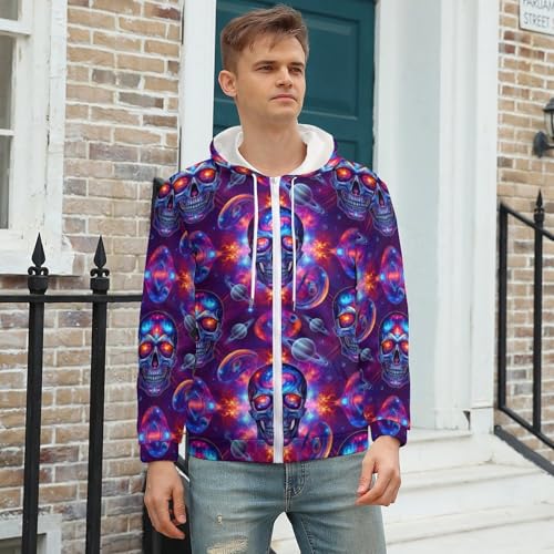 Sudadera con capucha y cierre para hombre miniatura 3