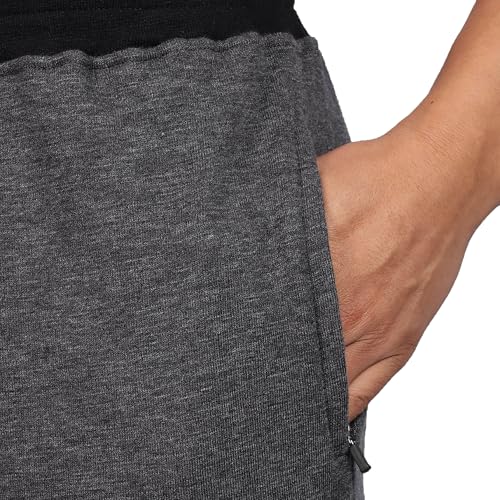Image of fanideaz Mens Cotton Track Pants for Men Summer Night Lower Gym Trousers Travel Wear Full Length Bottoms Casual Sportswear Relaxed Fit Comfortwear Loungewear Pants