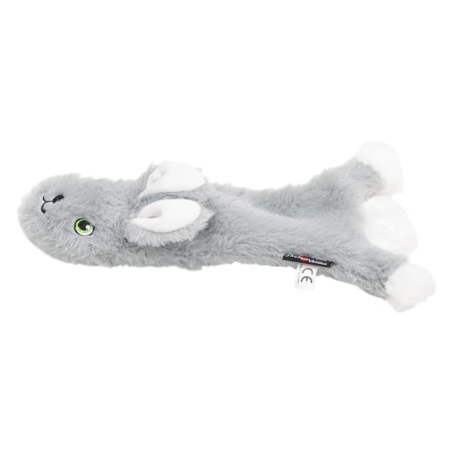 Foto 3 de 7 de JACK AND VANILLA, Juguete de Peluche de Conejo Gris, para Perros, 45 cm, diseño Realista, Sonido y Lavable