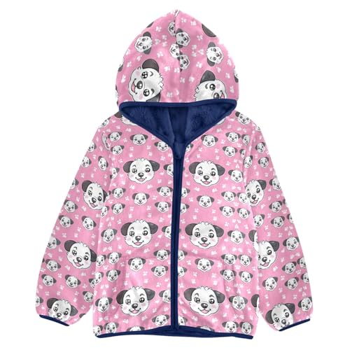Cute Dog Puppy Boys Fleece Coat,Children's Zip-Up Hoodie Jacket,Baby Warm Fashion Outerwear 3-10T,A113470