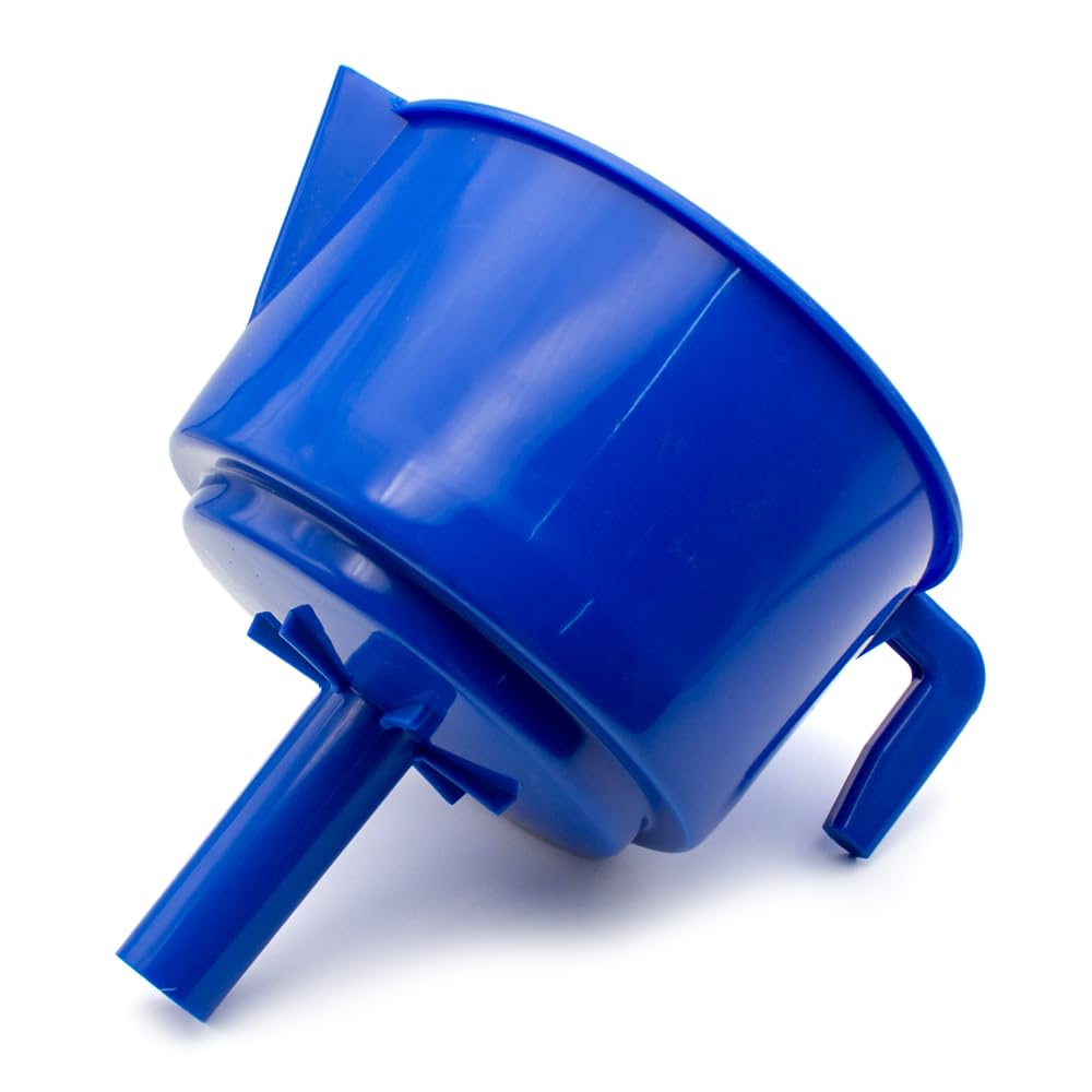 Entonnoir de Filtre à Carburant, Entonnoir de Séparation Huile Eau, 4 Filtres, Filtre D'entonnoir de Cryptage en Nylon Pour Essence Diesel, Filtre à Carburant Pour Huileur,Bleu