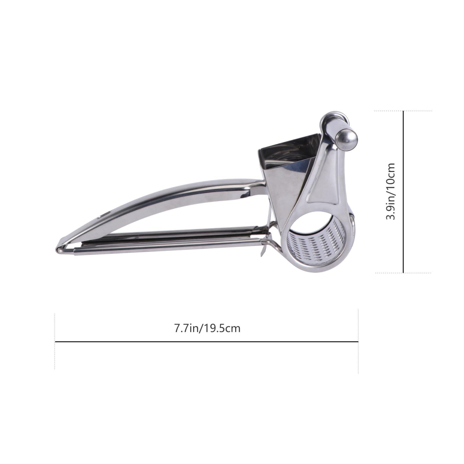 KICHOUSE 1 Set Stainless Steel Cheese Planing Set Cheese Graters Hand Cutting Rotary Grater Cheese Shredder Rotary Cheese Grater Cheese Grinder Food Graters for Kitchen Cheese Slicer