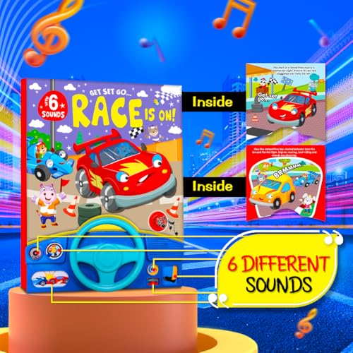 Image of My First Car Racing Sound Book | Interactive Musical Board Book for Toddlers | Vehicle Sounds and Early Learning Fun