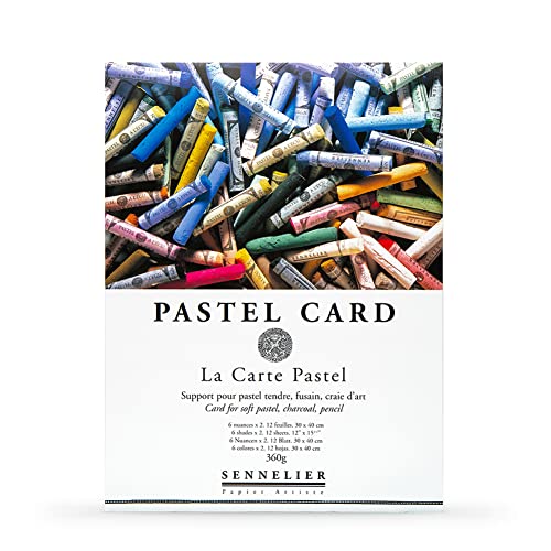 LaCarte Pastel Card Block- Twelve 12x15-3/4 Inch Sheets
