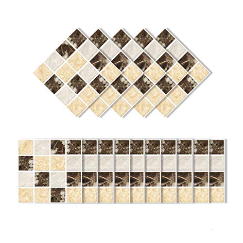 VOSAREA 15 Piezas calcomanías de Pared 3D Autoadhesivas Textura de Roca de...