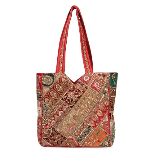 Image of Handcrafted Banjara Women's Tote Bag, Antique Banjara Bag For Women