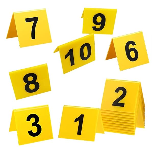 QOOWFEANIG Crime Scene Markers Kit Evidence Number 10 ID Evidence Markers Tents for Crime Scene Party for Murder Theme Clue Game Kids Adults Detective Game Mystery Party Decoration by QOOWFEANIG - Used condition - CA$17.03