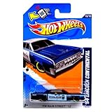Hot Wheels 2012 HW Main Street '12 10/10 '64 Lincoln Continental 170/247 Blue and White Austin Police Scan & Track Card