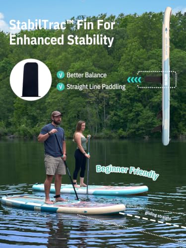 Image of Niphean Inflatable Stand Up Paddle Board with SUP Accessories, Anti-Slip EVA Deck, 10'6'' Inflatable Paddle Boards for Adults & Youth of All Skill Levels