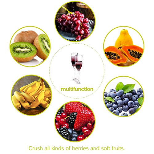 Image of SQUEEZE master Grape Berry Wine Fruit Manual Crusher Grinder -7 Litre Large Stainless Steel- for Manual Cider Juicer Grinder & Fruit Scatter,Berry Wine Sauce