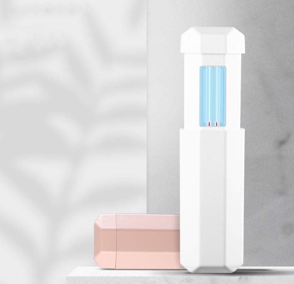 Ultraviolet Disinfection lamp Portable Handheld UVC Ultraviolet Disinfection lamp Home Travel sterilizer-Pure Pink_SN-01