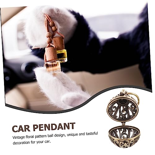 Difusor aromático eléctrico colgante vintage de latón para auto miniatura 7