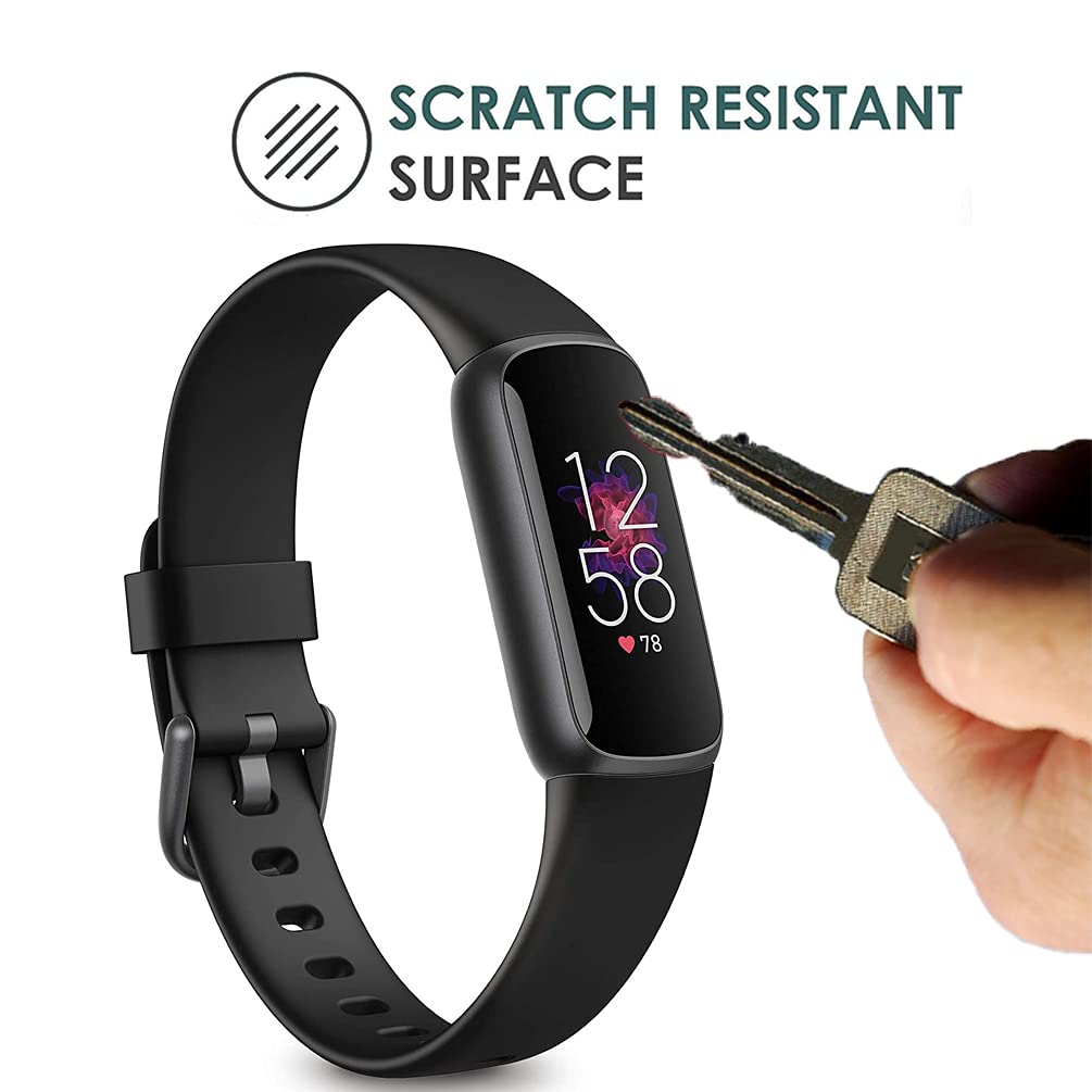 Vaxson, 4 pellicole protettive compatibili con Fitbit Ionic, pellicola protettiva per lo schermo senza bolle in TPU [non in vetro temperato