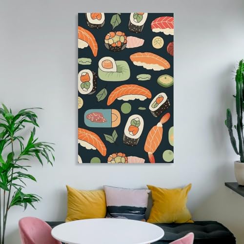 Impression sur toile sushi de qualité supérieure modern