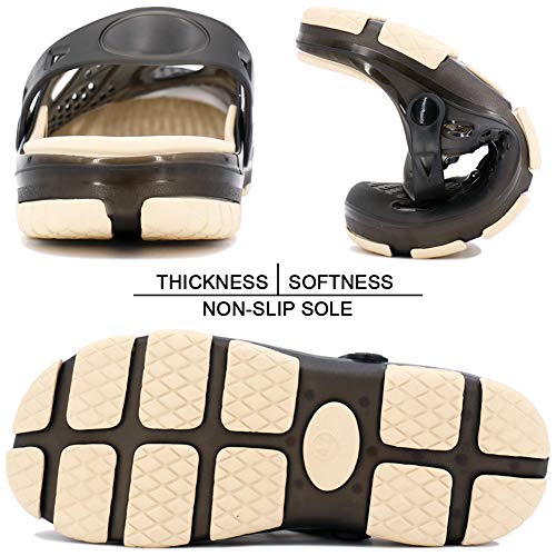 Beister Mens Clogs Non Slip Water Shoes With Adjustable Strap, Lightweight Slip On Mules Garden Kitchen Outdoor Beach Yard Pool Shower Summer Sandals Slippers #TOP2