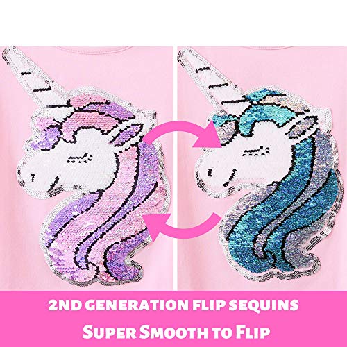 Image of Flip Sequin Unicorn Shirt Tee for Girls 3-12 Years