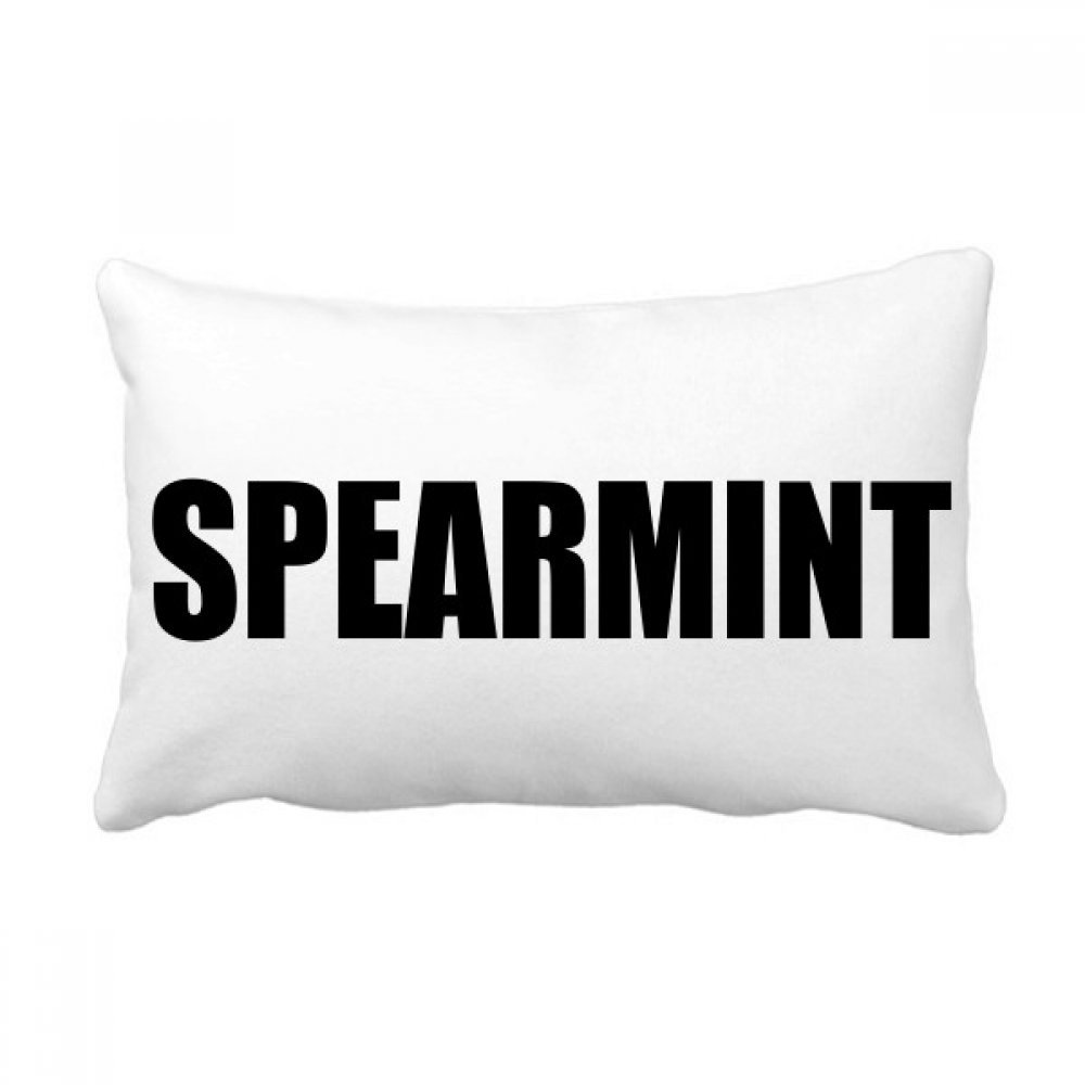 Oreiller lombaire noir Spearmint grand format coussin décoratif