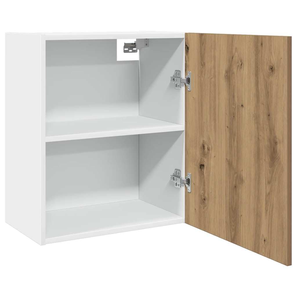 vidaXL Hängeschrank Lyon Artisan-Eiche 50x31x60 cm Holzwerkstoff, Küche Schrank, Einbauküche, Küchenzeile, Küchenmöbel, Oberschrank, Küchenschrank