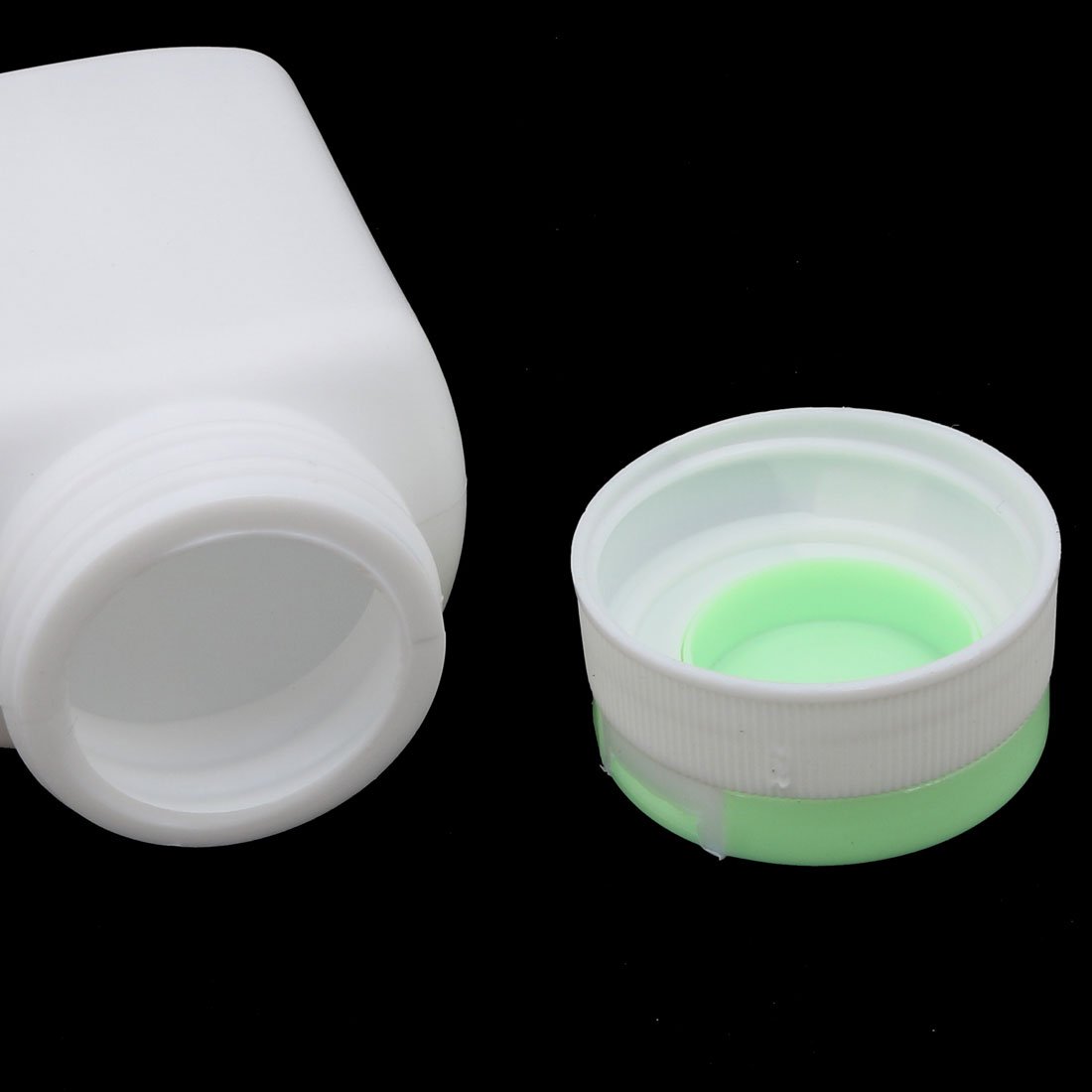 Aexit 5 Pcs gauge 90mL Capacity Empty Plastic PET Bottle w Light-green Metal Cap