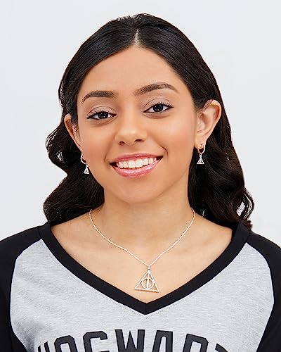 Harry Potter Womens Deathly Hallows Necklace - 18-inch Chain Necklace for Women Jewelry3