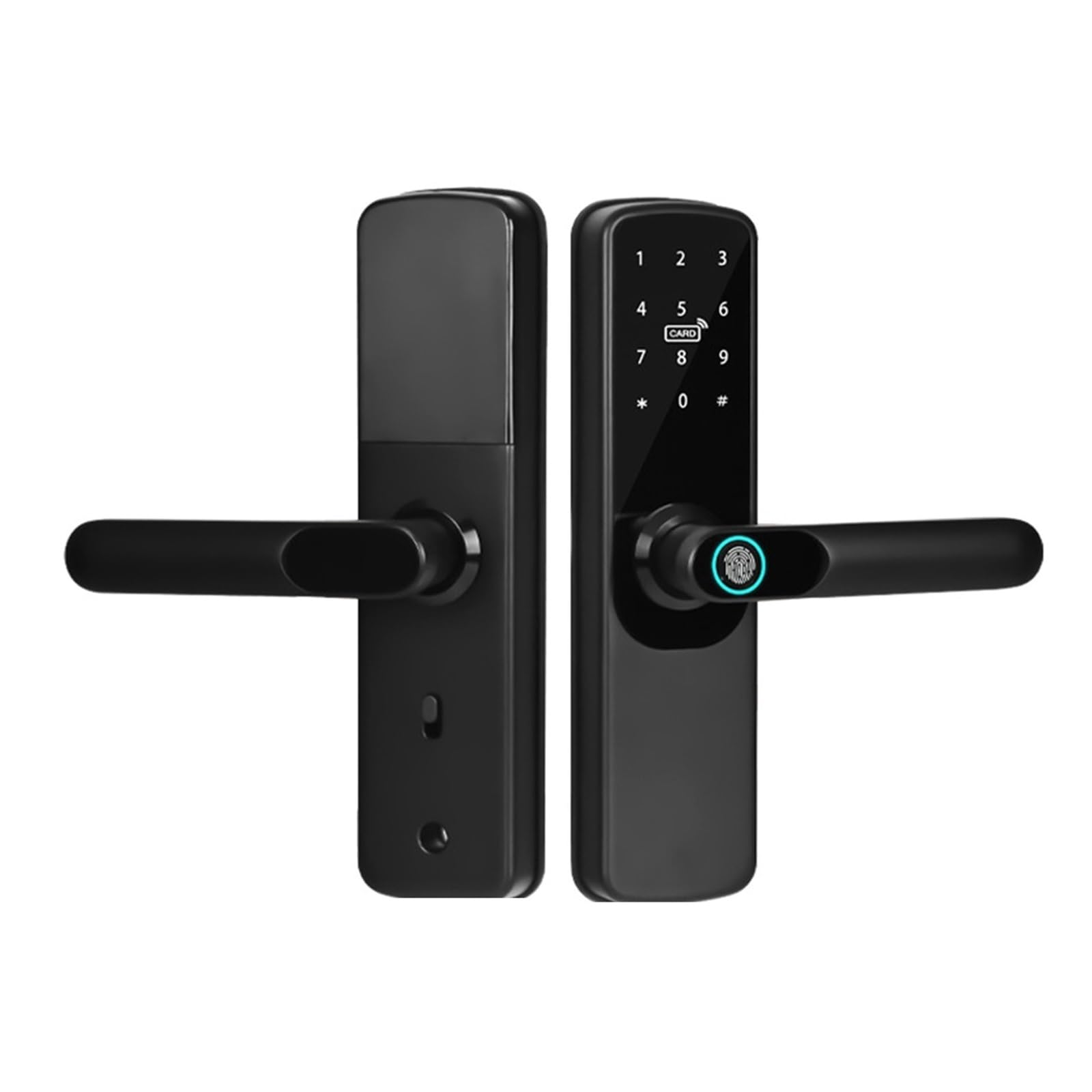 Serrure intelligente wifi Tuya pour porte en verre de bureau et maison