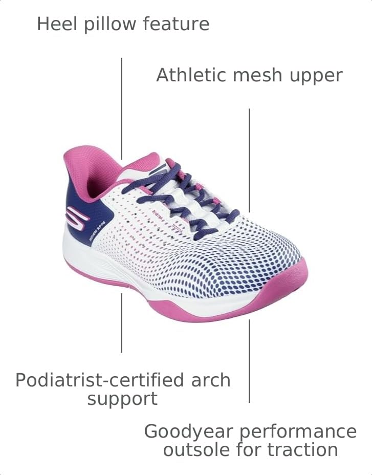 Image of Skechers Women's Viper Court Reload Hands Free Slip-ins Pickleball Sneaker